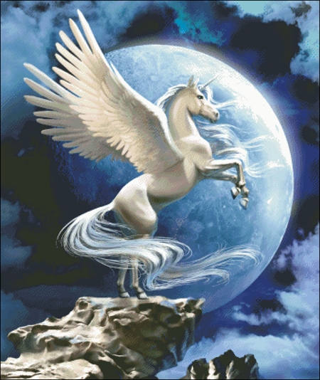 Pegasus In The Moonlight